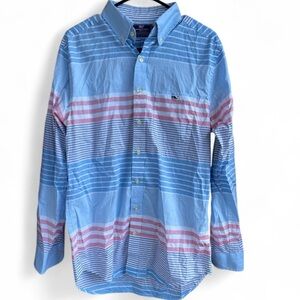 Vineyard Vines Men’s Oceaneer Striped Tucker Shirt Size Medium